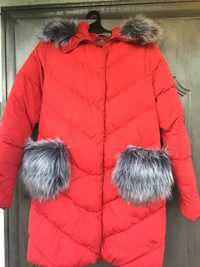Пальто,пуховик, куртка зимова для дівчинки синтепух