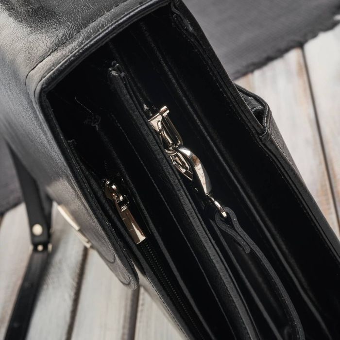 Aktówka męska skórzana Paolo Peruzzi do ręki i na ramię S-46-BL