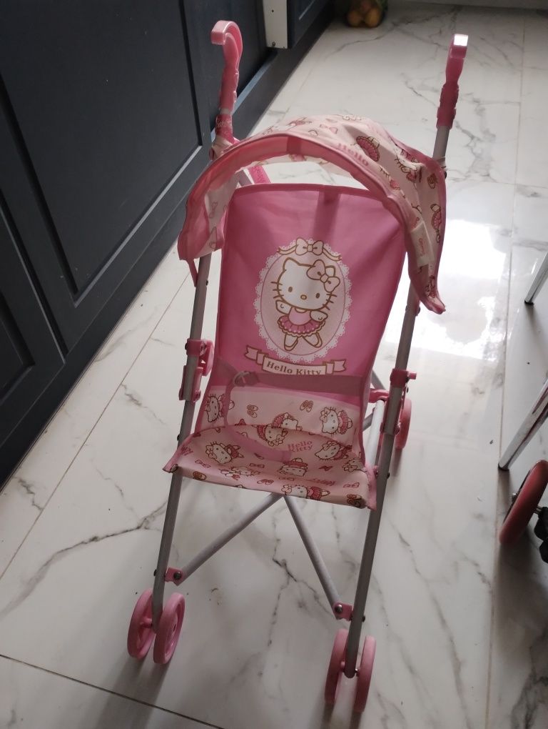 Wózek dla lalek spacerowy Hello Kitty