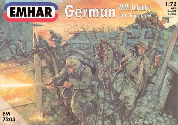 Солдатики Emhar 1/35 German Infantry WWI
