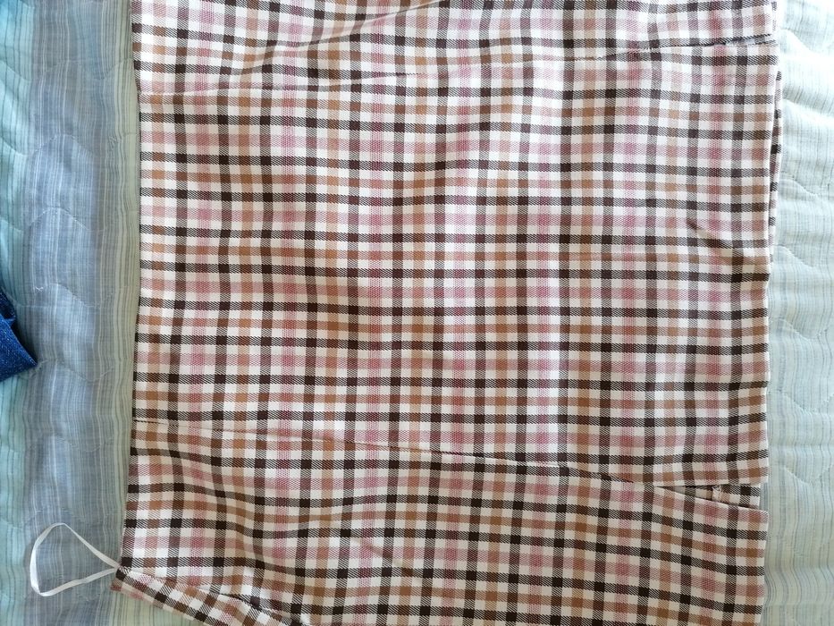 Saias xadrez Rosa e beje