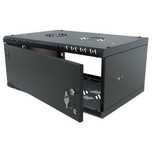 Szafa Instalacyjna RACK 19" 4U 350mm Wisząca Na Klucz Czarna Stalflex