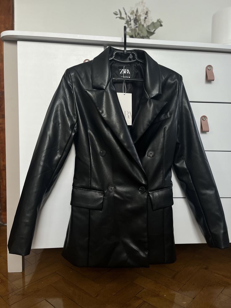 Блейзер Zara, еко шкіра
