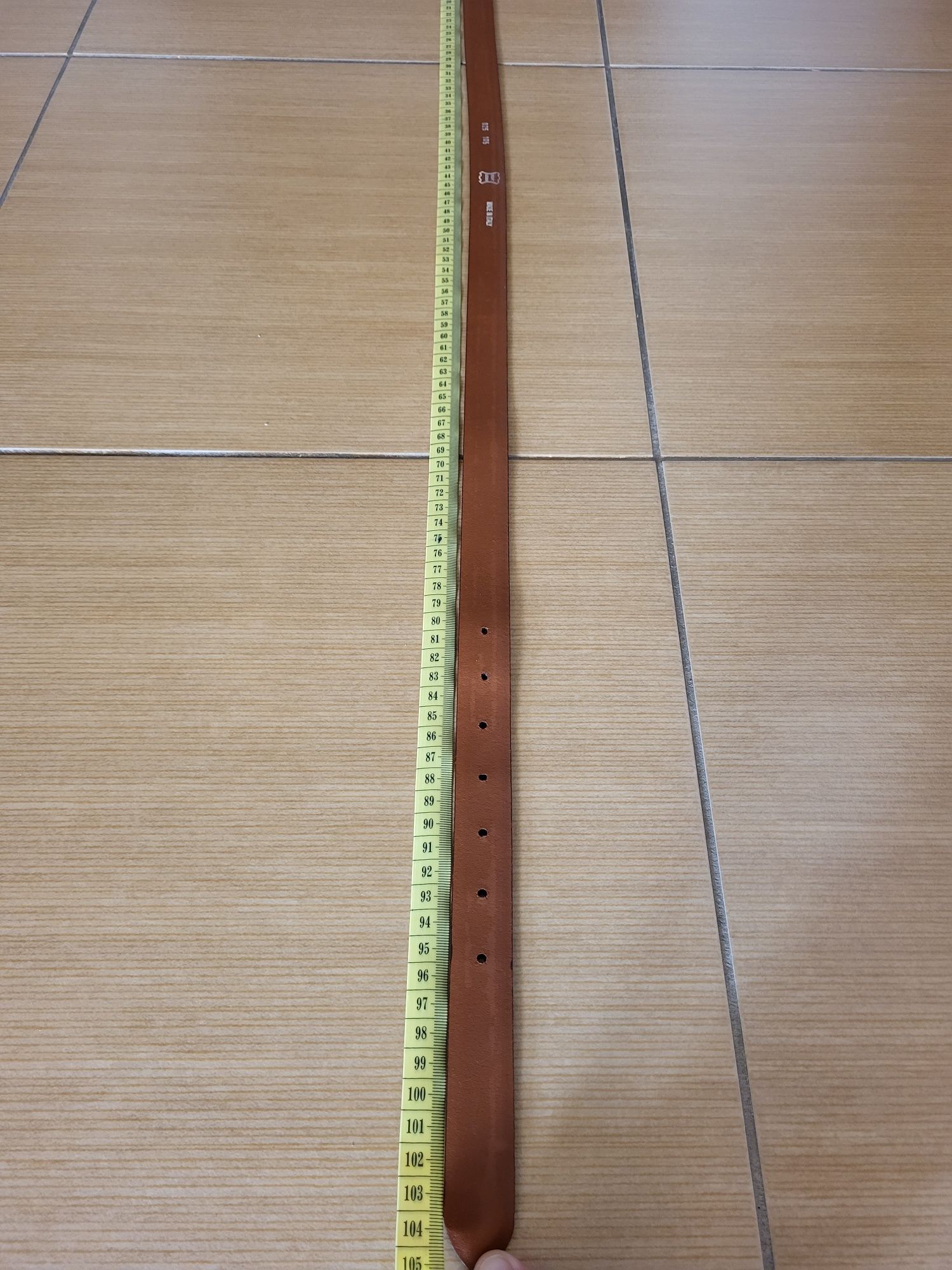 Skórzany włoski pasek 105cm