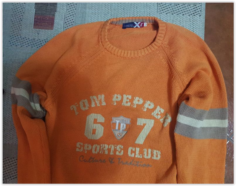 Camisola laranja Tom Pepper