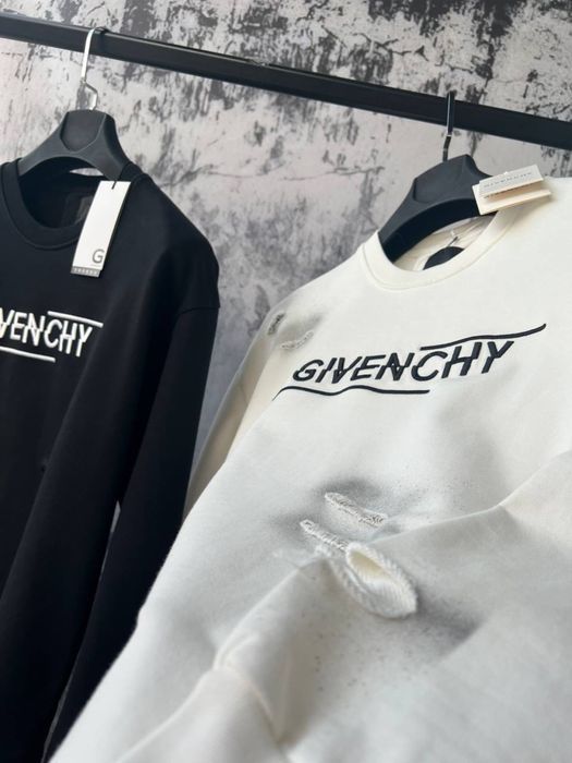 Amiri мужской брендовый свитшот кофта батник реглан оригинал рванный