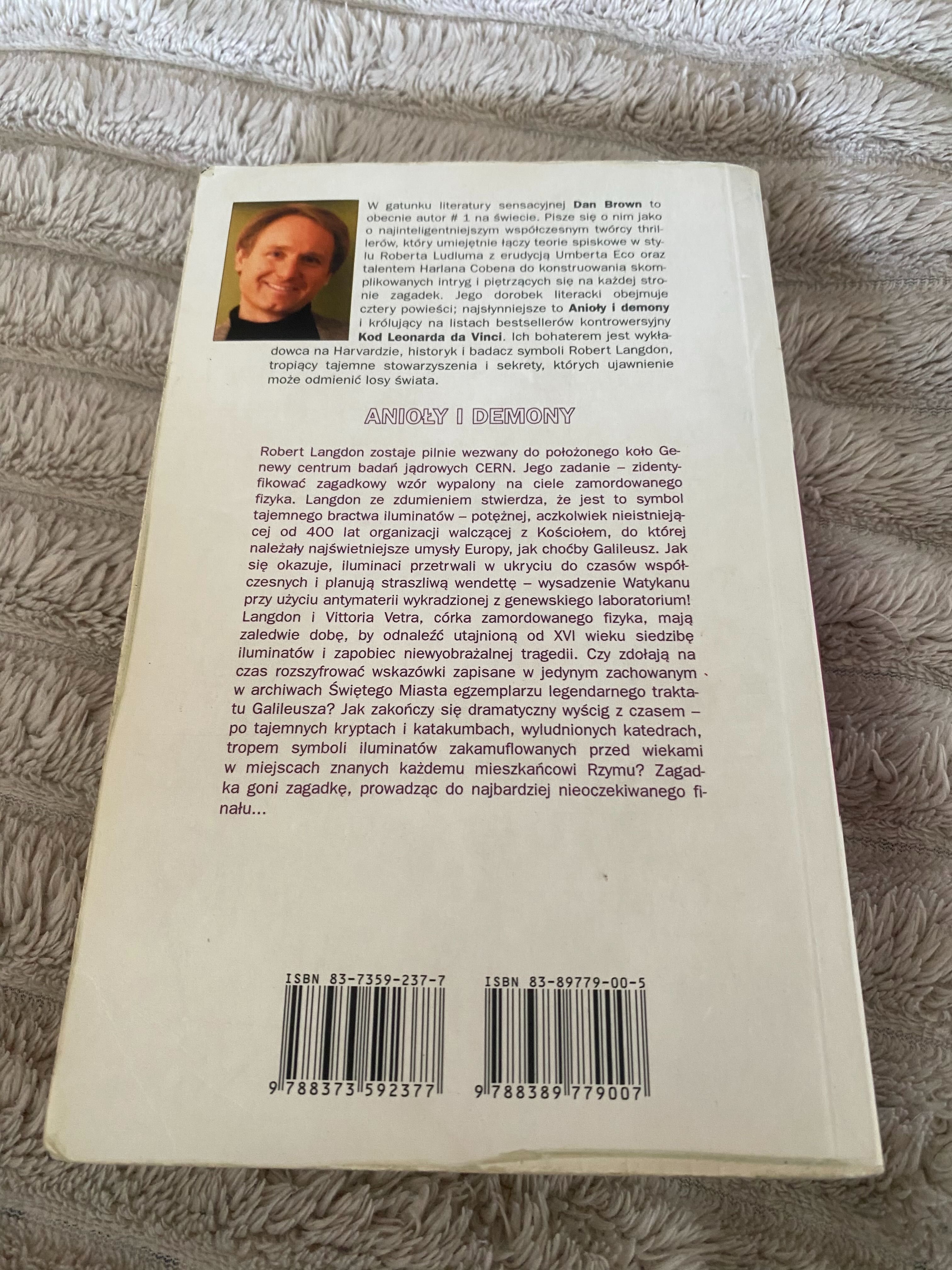 Książka anioły i demony Dan Brown