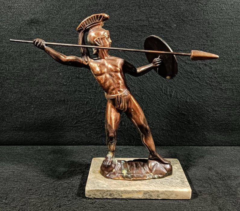 Escultura em bronze Gladiador Romano