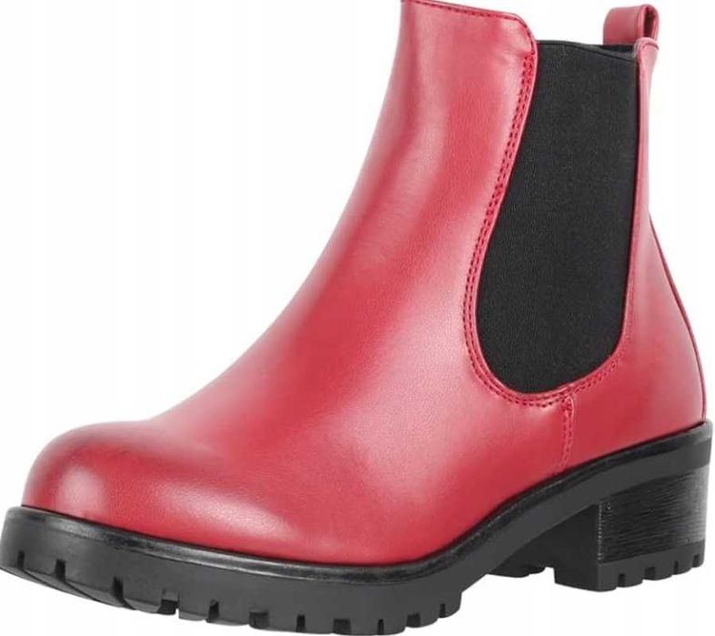 Elara Damskie buty do kostki, botki Chunkyrayan RZOM. 39