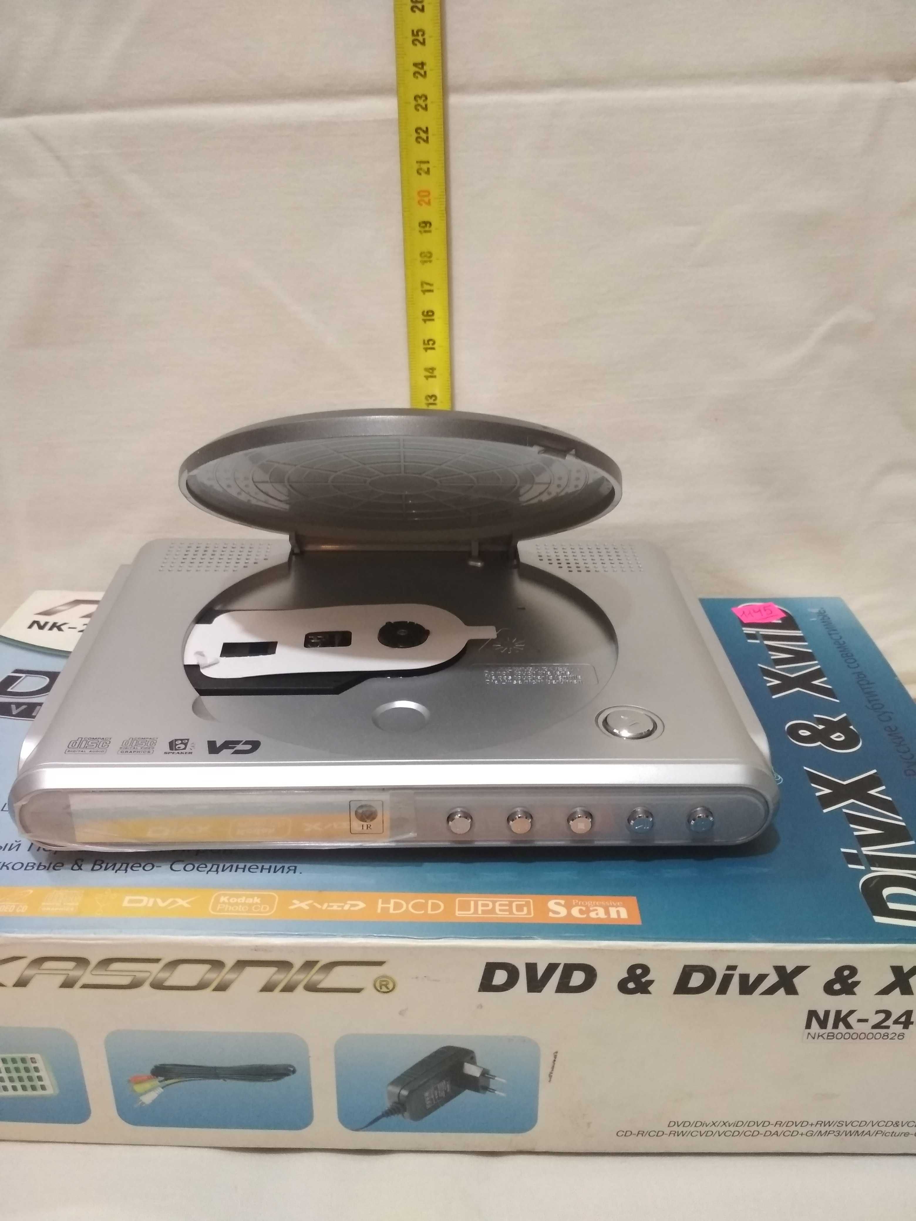 DVD проигрыватель, дисковый, USB, Новый!