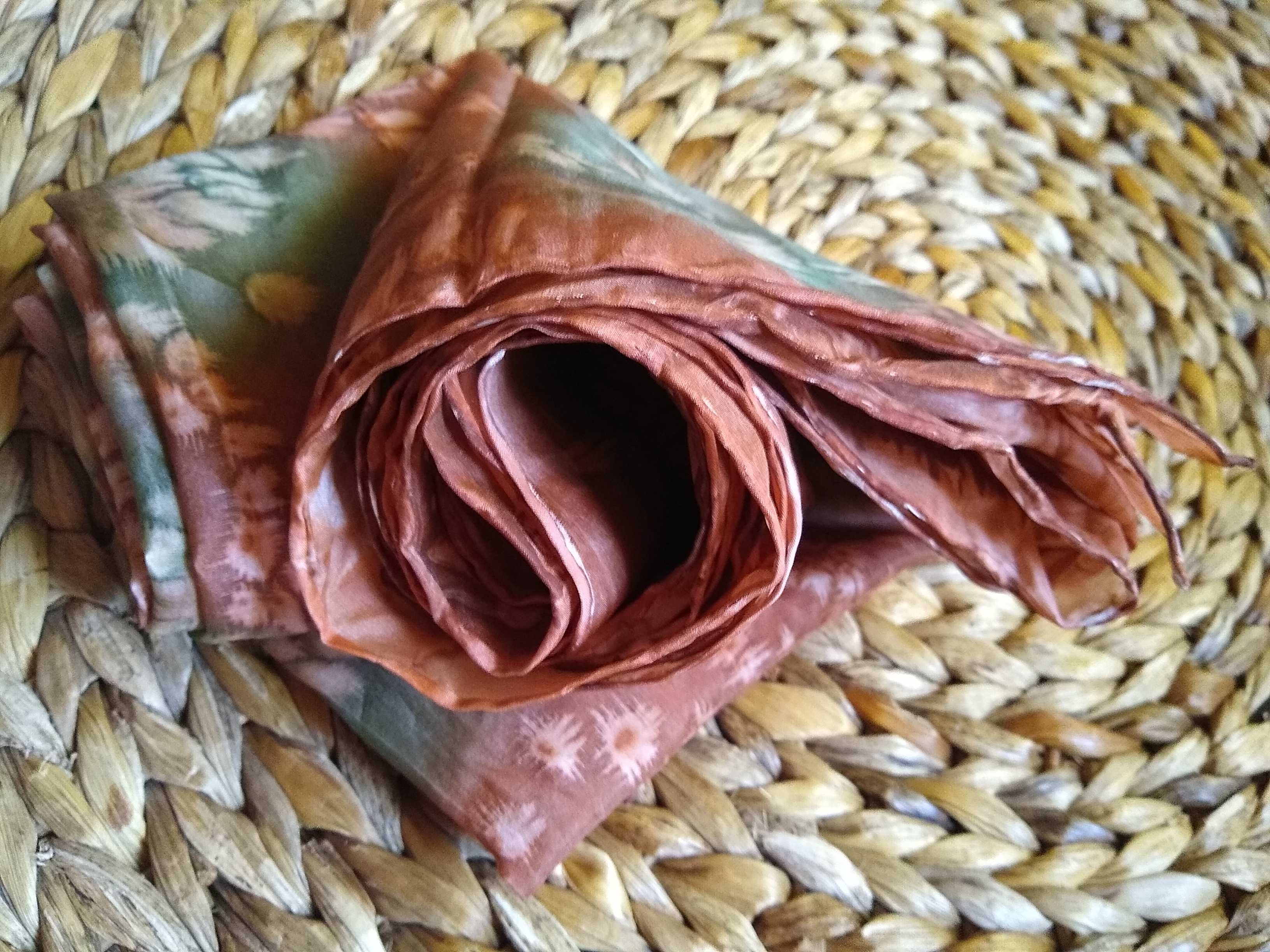 Szal jedwabny, 100% Jedwab Silk, 42 x 150 cm