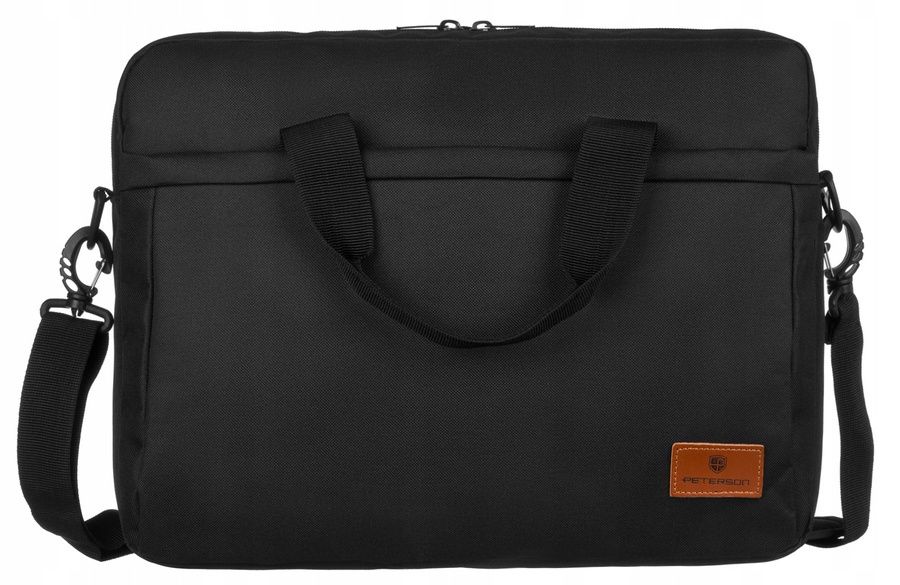 torba na laptopa z wytrzymałego poliestru - peterson
