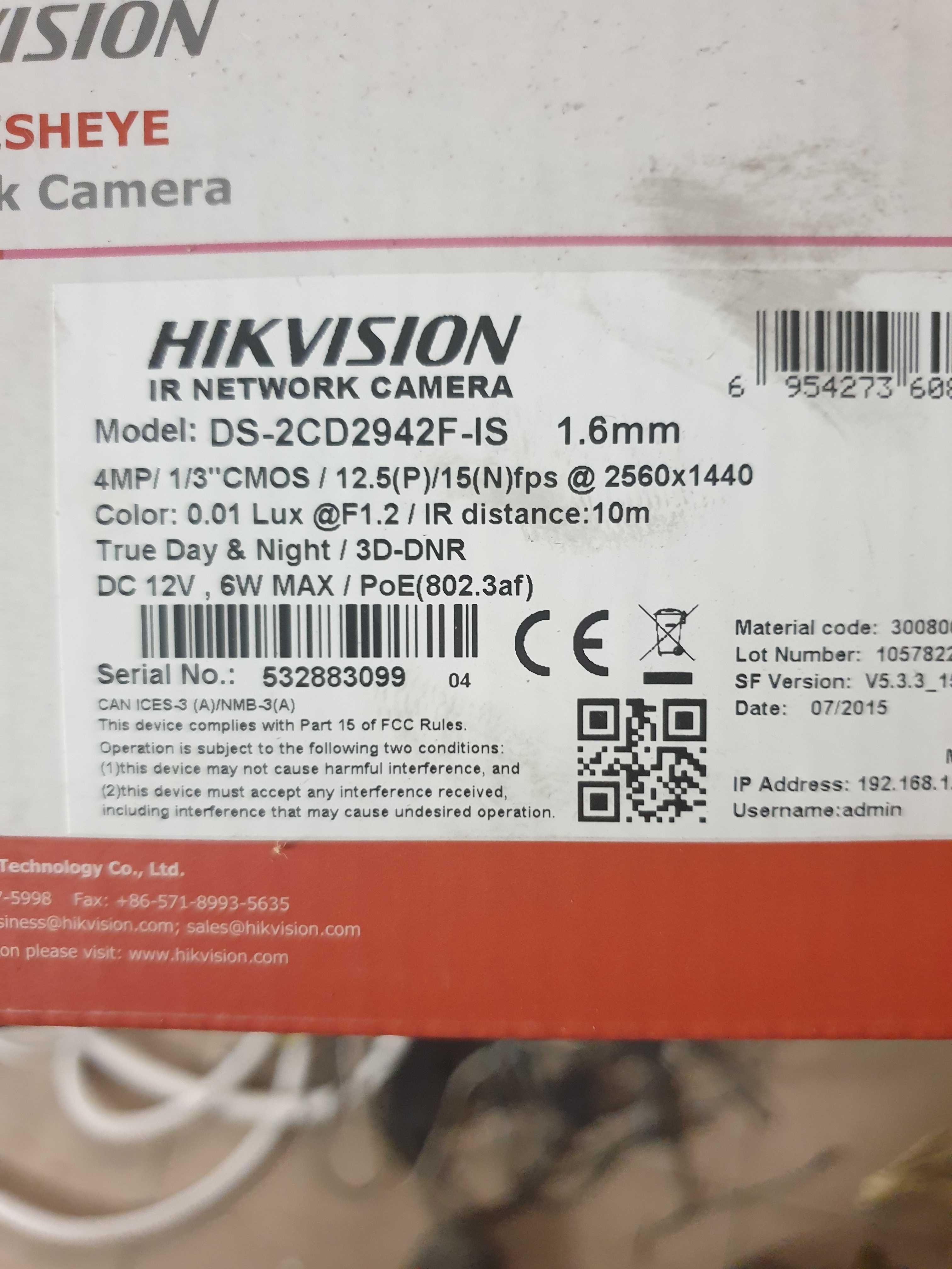 Kamera Hikvision DS-2CD2942F-IS