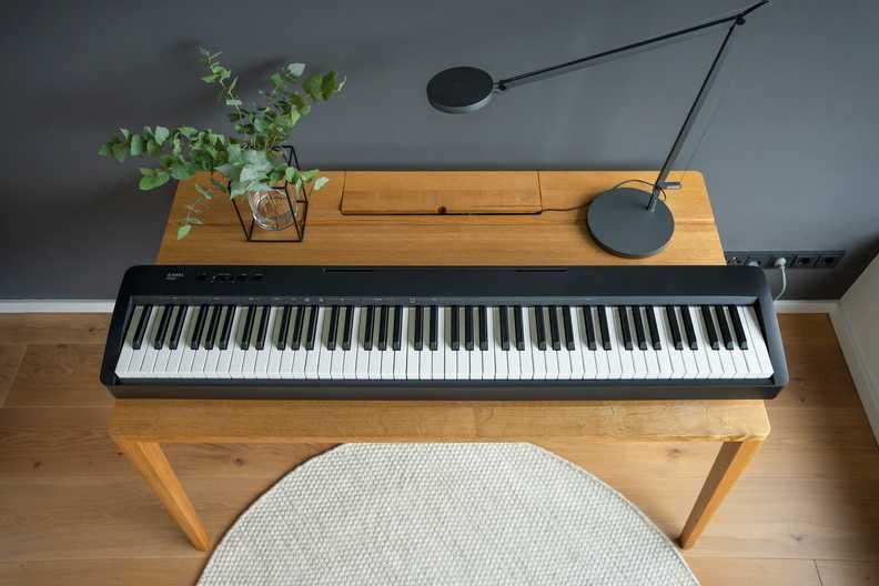 KAWAI ES60 CZARNE PIANINO  + Statyw X + Ławka + Słuchawki |ZESTAW