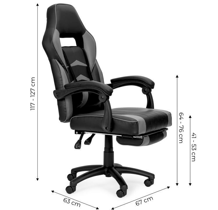 Zestaw Krzesło Fotel Gamingowy Biurowy Z Regulacją + Poduszka *okazja*