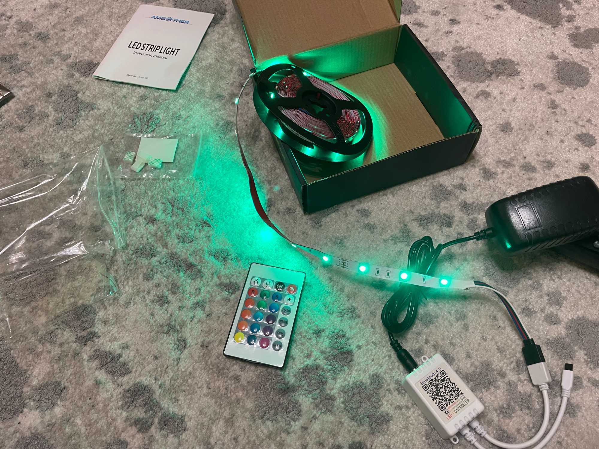 Світлодіодна RGB стрічка AMBOTHER 5 m, з пультом + bluetooth