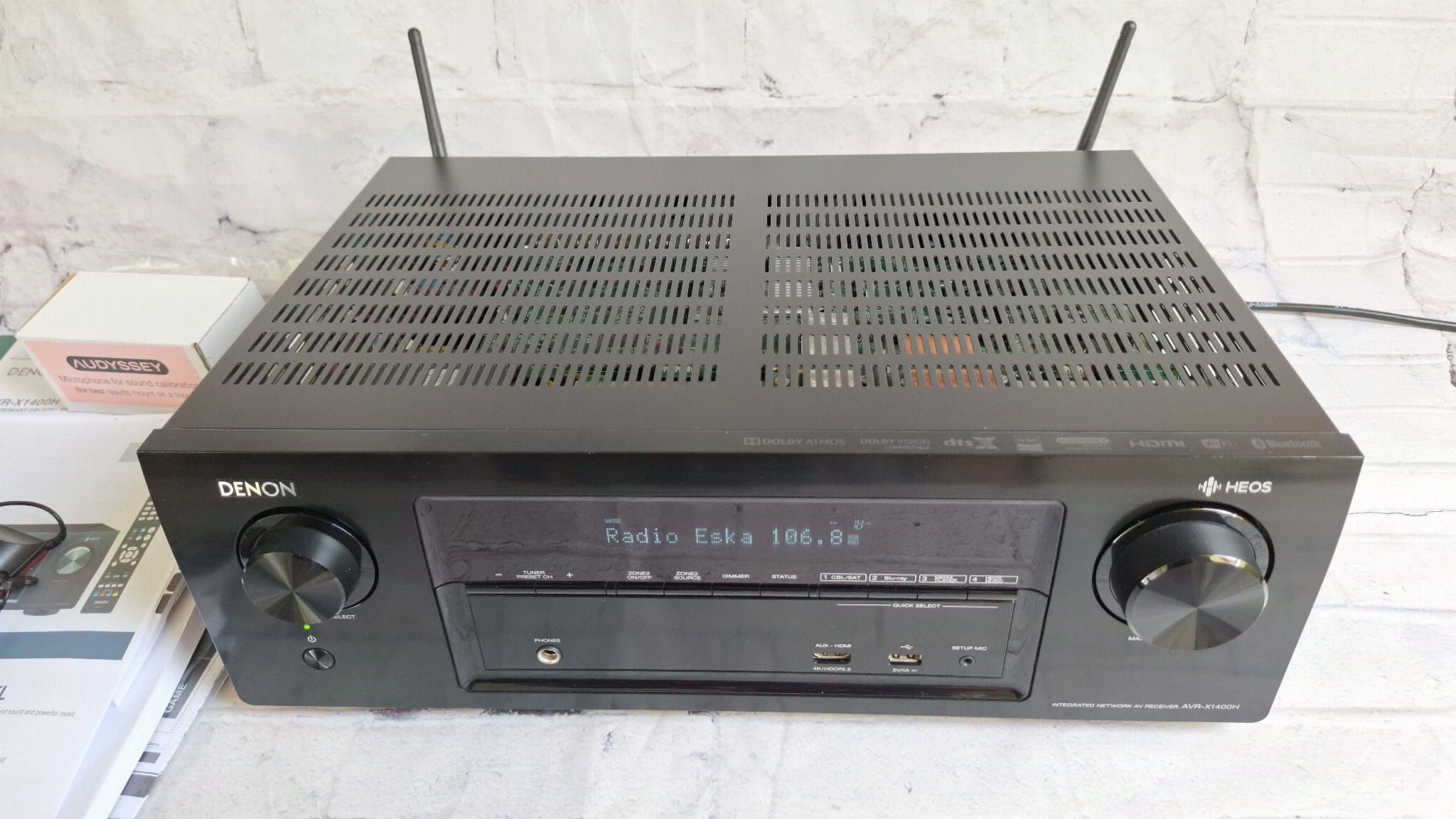 7.2 Denon AVR-X1400 Wi-Fi BT Heos Atmos ARC