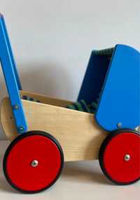 Drewniany wózek dla lalek Bajo
