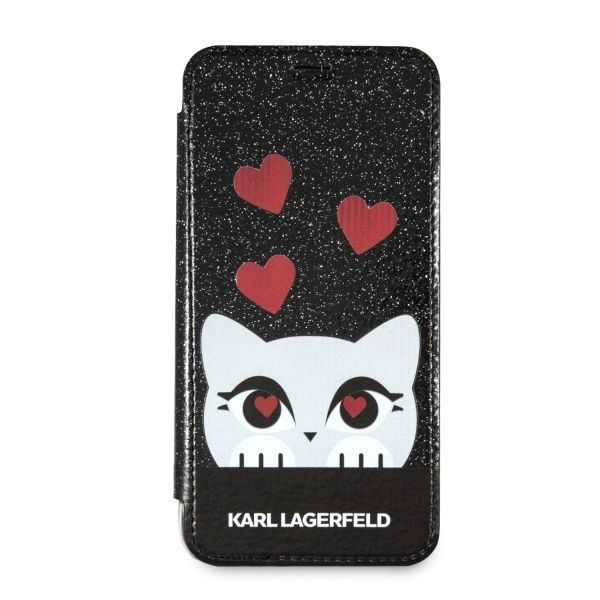 Etui Karl Lagerfeld Valentine na iPhone X / Xs - czarne