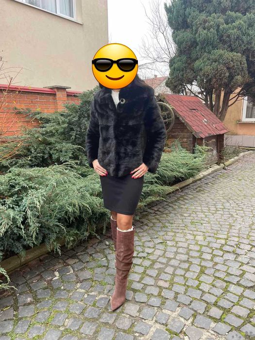 Стильні чоботи шоколадного кольору коричневі