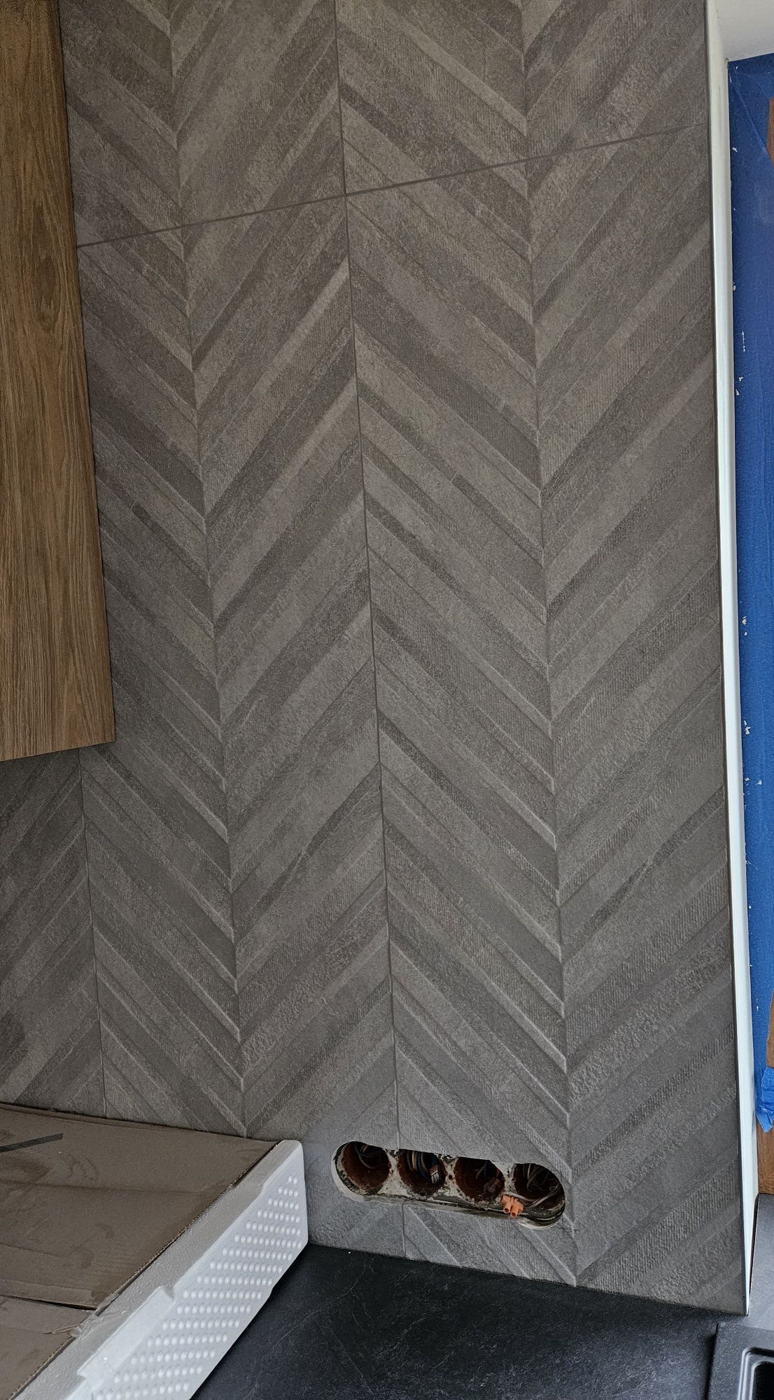 Ibero Casainfinita Khan Art Grey płytki ścienne 40x120 dekoracyjne 4op