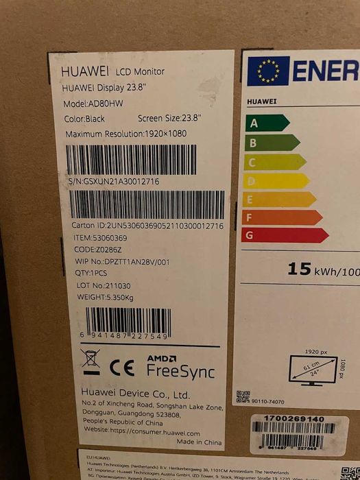Monitor Huawei AD80HW 23.8”