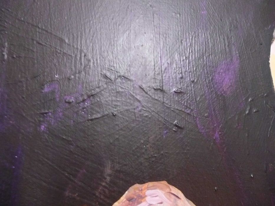 Piękny, duży obraz olejny na płótnie. Baletnica tancerka dziewczyna