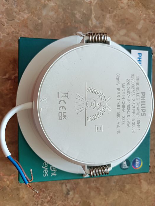 LED Philips 12.5w 1240 lumen 220v luz branca redonda 14cm - novo