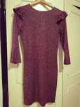 Vestido metalizado Mango