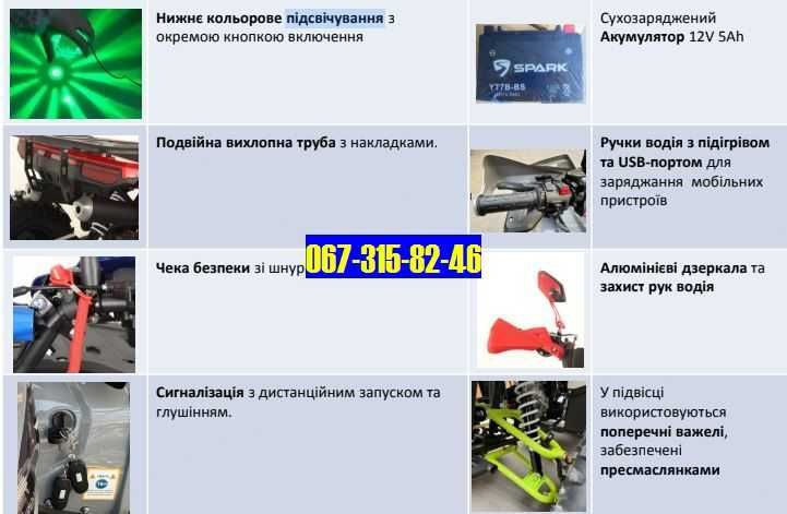 Квадроцикл SP150-4 на 150 кубов (КПП Автомат) Доставка Безкоштовно