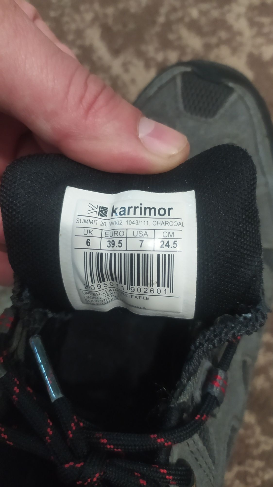 Кросівки Karrimor 39р.