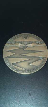 Medalha comemorativa bronze inauguração barragem do gove angola