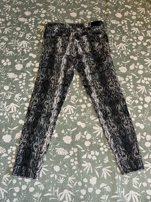 Calças Zara padrão cobra, tamanho XL
