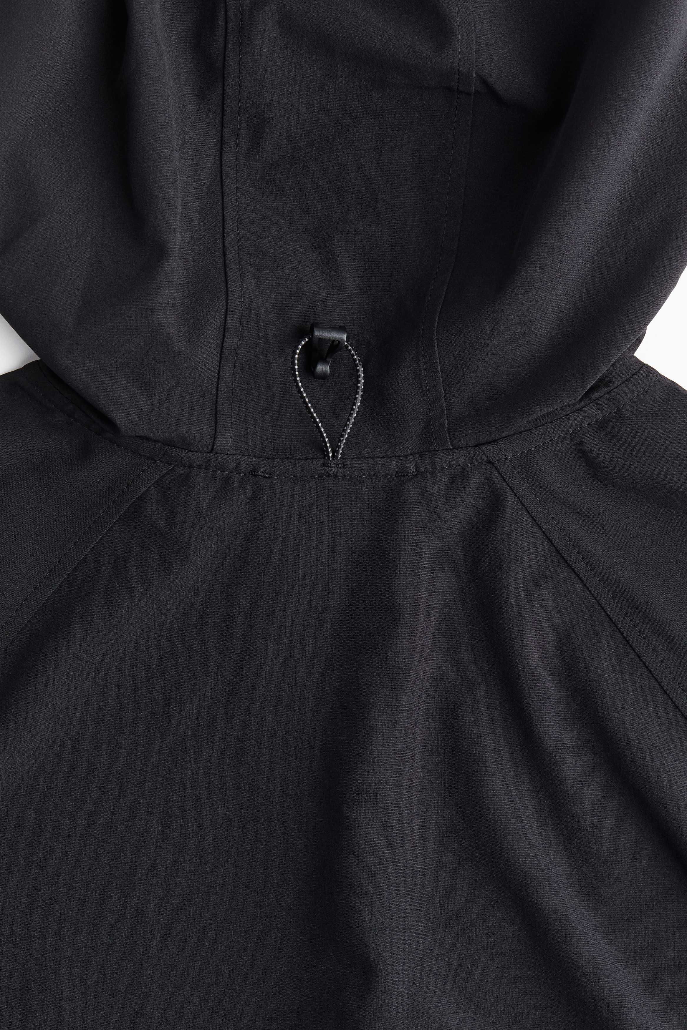 H&M SPORT Kurtka do biegania FUNKCJONALNA S czarny anorak PROMOCJA