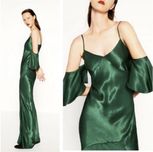 Шовкове атласне плаття Zara