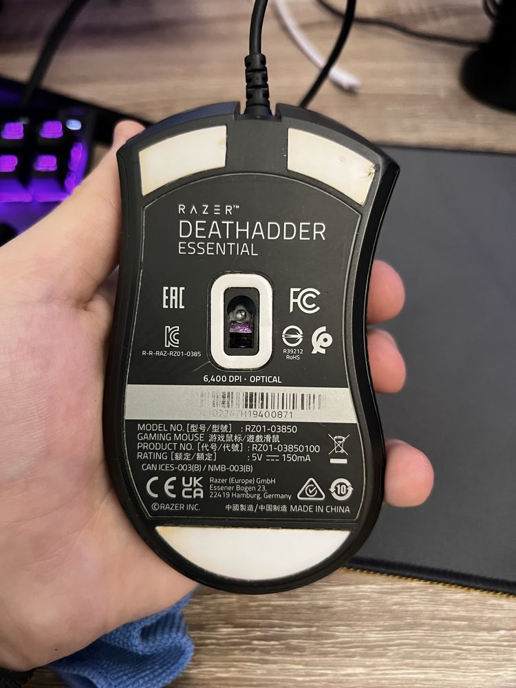 Мышка Razer DeathAdder Essential USB Black