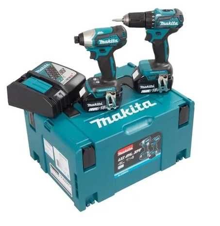 Zestaw Makita 18V LXT wkrętarka udarowa DHP487 zakrętarka DTD157