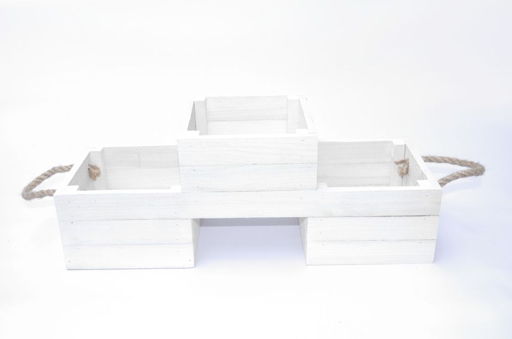 Skrzynka drewniana na kwiaty osłonka doniczki L