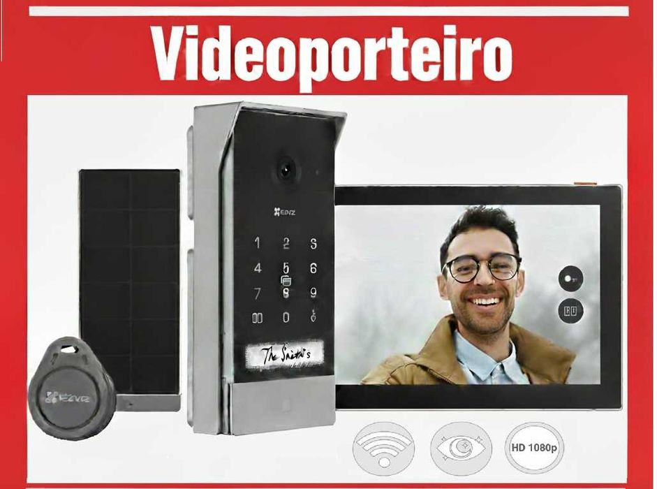 VÍDEO PORTEIRO | sem fios | imagem HD| Comunicação Bidirecional |NOVO!