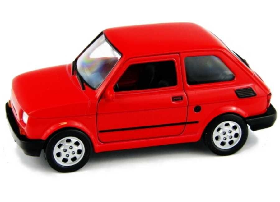 Fiat 126p model WELLY PRL 1:34 maluch czerwony
