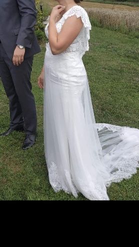 Suknia ślubna boho rustykalna