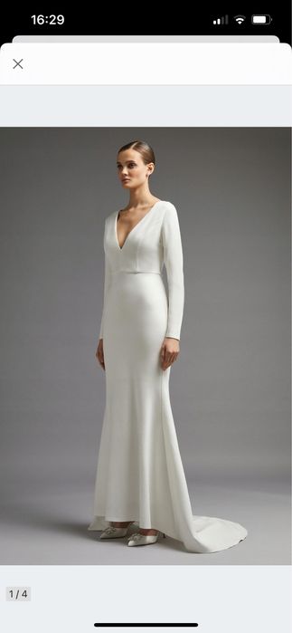 Suknia ślubna klasyczna minimalistyczna ponadczasowa