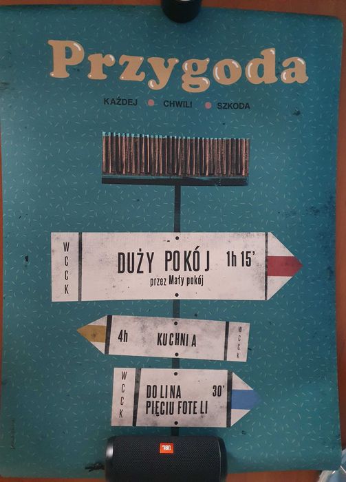 Plakat "Przygoda, każdej chwili szkoda", Jakub Kamiński