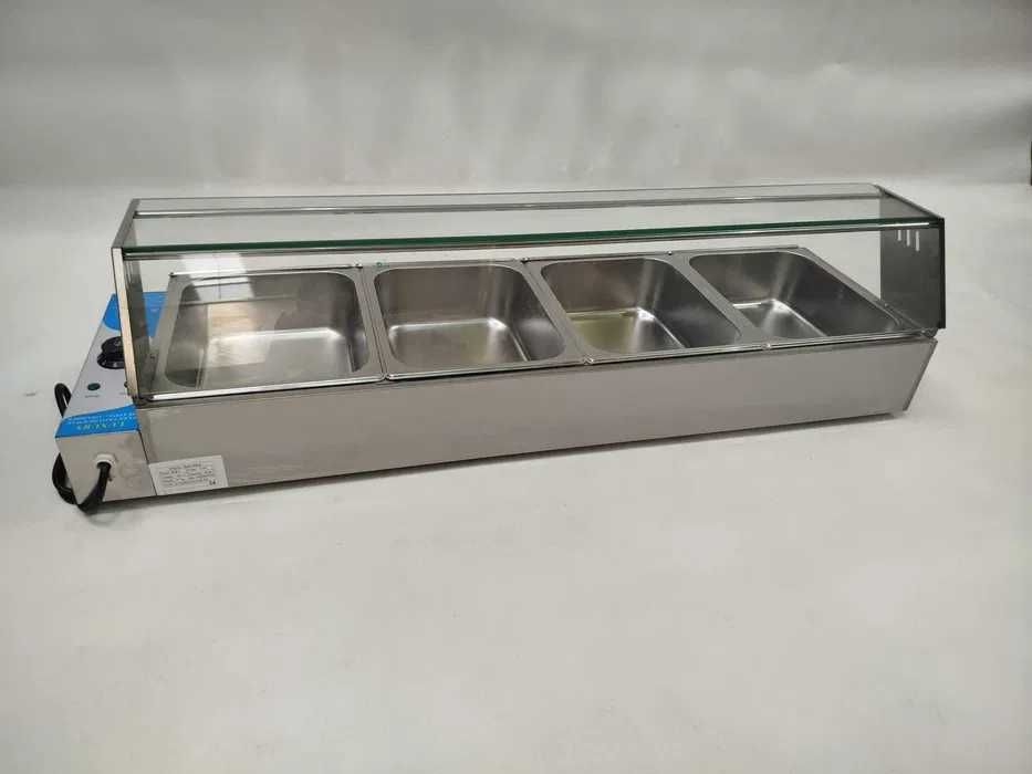 Vitrine Banho-Maria Com Cuvetes GN 1/2- NOVA