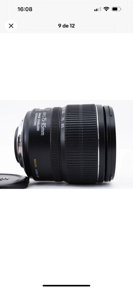 Objetiva Canon zoom lens ef-s 15-85mm