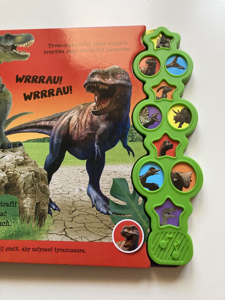 Książka dźwiękowa Niezwykłe dinozaury jak nowa