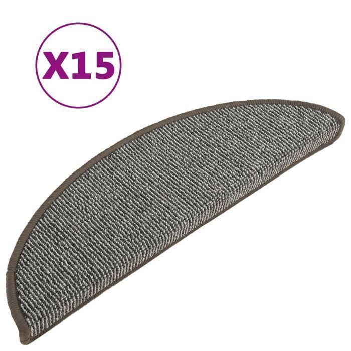 Vidaxl Nakładki Na Schody, 15 Szt., Szare, 56 X 17 X 3 Cm
