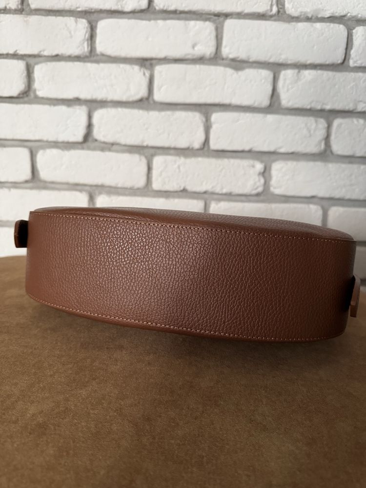 Torba shopper shopperka brązowa skórzana