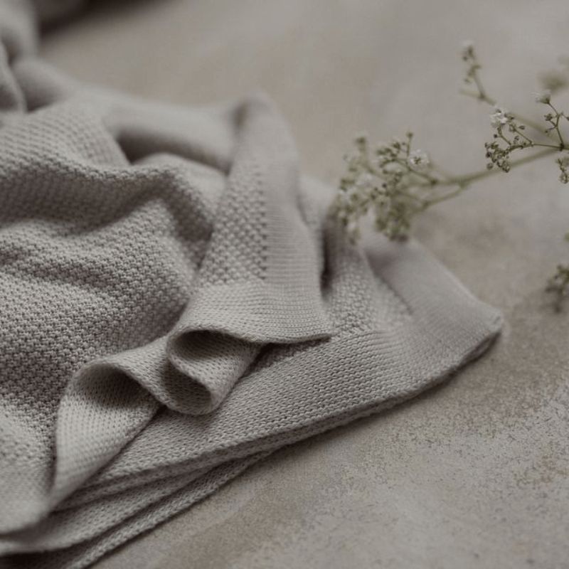 Bambusowy otulacz z jonami srebra light grey 100x100 - My Memi