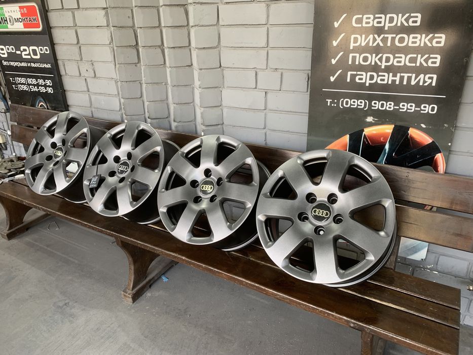 99 Оригинальные литые диски Audi 5/130 R18 et56 4L0601025a